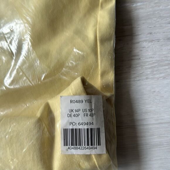 Boden Tailored Tapered Pants light yellow size 10 P NWT in packaging - Picture 8 of 8